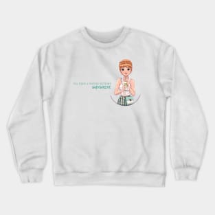 Queen Princess with Mach’s Latte Crewneck Sweatshirt